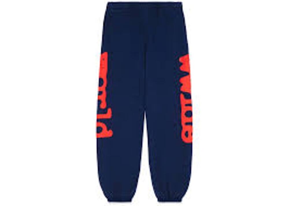 Sp5der Beluga Sweatpants Navy/Red Size XL